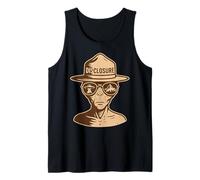 Disclosure Alien Park Ranger UFO UAP Retro Sci-Fi Graphic Tank Top