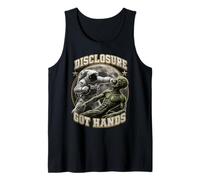Disclosure Got Hands Outer Space Sci Fi Top Alien Astronaut Tank Top