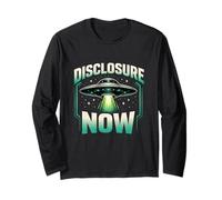 Disclosure Now UFO Movement Futuristic Sci Fi Conspiracy Long Sleeve T-Shirt