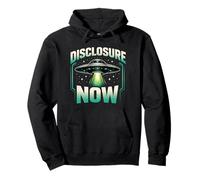 Disclosure Now UFO Movement Futuristic Sci Fi Conspiracy Pullover Hoodie
