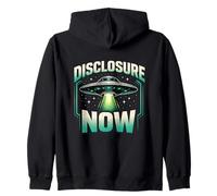 Disclosure Now UFO Movement Futuristic Sci Fi Conspiracy Zip Hoodie