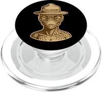 Disclosure Reptilian Park Ranger Alien Retro Graphic PopSockets PopGrip for MagSafe