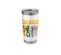 Disco 70s Dancing Retro Vintage Groovy Stainless Steel Insulated Tumbler