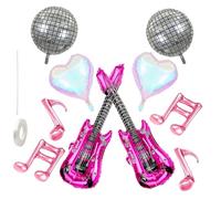 Disco Ball Balloons,10Pcs Disco Party Decorations Ball Balloons,4D Shining Disco Star Balloons,Complete Party Balloons Set for Disco Themed Events,80s Rock & Roll Dancing Queen