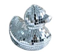 Disco Ball Decorations - 3.94 Inch Disco Duck Shape, Reflective Cake Decoration | ABS Mirrored Duck Ornament, Home Decoration, Cake Decoration for Holidays, Bars, Theme Parties, Writing