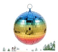 Disco Ball, Disco Ball Decorations Party, Reflective Christmas Disco Balls with Colour Gradient, Decorative Disco Ball, Ideal for DJ Club, Christmas Party, Carnival and Live Stage