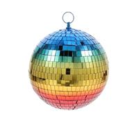 Disco Ball - Foam Glass 15-20cm | Christmas Disco Balls with Reflective Gradient Party Decoration | Ideal for DJ Club Carnival and Home Event Decoration