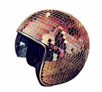 Disco Ball Glitter Helmet with Retractable Visor