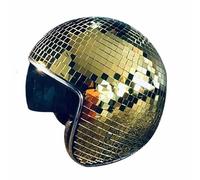 Disco Ball Helmet | Disco Party Helmet Hat, Glitter Mirror Ball Helmet With Retractable Visor, Disco Ball Cap Washable Liner Glass Disco Helmet For DJ Club Stage Bar Party Wedding Holiday