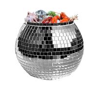 Disco Ball Ice Bucket Beverage Tubs Disco Ball Bowl Vase Cup Drink Bucket for Parties,Large Retro Drink Bucket | Disco Beverage Tubs Disco Bowl Vase Cup Drink Bucket Ice Barrel Double Insulated