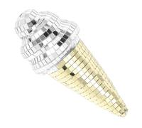 Disco Ball Ice Cream Dessert Decoration Unique Birthday Cake Toppers Party Centerpieces Fun Mirror Design for Weddings Family Gatherings and Celebrations