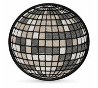 Disco Ball Iron On Patch - Party Music Applique for Jackets, Bags, Hats, Jeans and Crafts