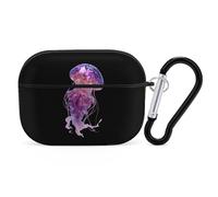 Disco Ball Jellyfish Compatible with Airpod Pro Case Cover Skin with Keychain