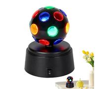 Disco Ball Light - 3.54x3.54x4.72in, ABS Polystyrene, Battery Powered Ambient Lighting, 360 Rotating LED Lamp, Party Mood Enhancer | Decorative Table Lights for Karaoke Club Bar Home Indoor Outdoor