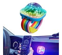 Disco Ball Light - ABS+PC 5x3.5cm | Sound Activated LED Stage Light, Chargeable USB Bracelet for Home Room Car Birthday Halloween Christmas Wedding Decorations | For Party Entertainment Daily Use