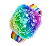 Disco Ball Light - ABS+PC 5x3.5cm | Sound Activated LED Stage Light, Chargeable USB Bracelet for Home Room Car Birthday Halloween Christmas Wedding Decorations | For Party Entertainment Daily Use