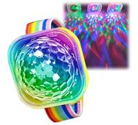 Disco Ball Light,Disco Ball Wristband,Disco Wristband Led Stage Light Watch,Disco Ball Light Led Light with Sound Activated,Twinkling Led Disco Lights,Portable Disco Light Bracelet for Home Room Car