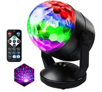 Disco Ball Light Party Lights DJ Disco Lights Large Size 5W High Power Disco Bulb with Remote Rotation Sound Activated Disco Lights for Parties Christmas Decoration Lights Happy Birthday Wedding Home