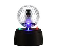 Disco Ball Light - Rotating Party Stage Lights | Battery Operated Disco Ball with Mosaic Lens | Night Light, Party - for Dance, Celebration, DJ Stage, and Event Lighting
