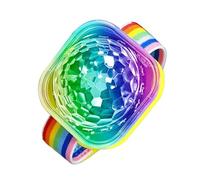 Disco Ball Light - Sound Activated LED Stage Lights, USB Rechargeable Wristband | Mini Night Light with Colorful Bracelet Music Sensitive Party Decoration Party Decoration