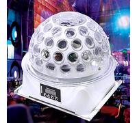 Disco Ball Light, Sound Activated RGB LED Party Light with DMX 512 Control, Perfect for Live Shows, Christmas, Raves, Dance & House Parties