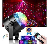 Disco-Ball-Lights, Led-Party-Lights(with Remote Control/7 RGB Colors/Music Activated), DJ-Rotating-Lighting-Effect for Kids-Home-Birthday