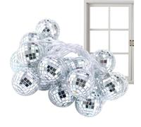 Disco Ball Lights - Power Saving Vintage LED Ball Lights - Novelty Lighting for Stairs, Tree, Window, Corridor, Balcony, Porch Fukamou