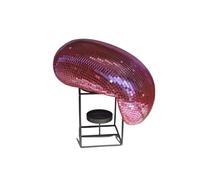 Disco Ball Melting Disco Ball Wall Decor Maximalist Home Interior Glitter Light(Pink)