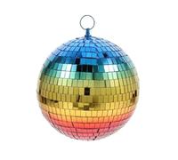 Disco Ball Mirror Disco Ball Stage Light Rotating Glass Gradient Reflective Glass15/20cm(15cm)