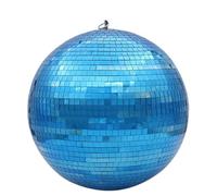 Disco Ball Mirror Disco Ball Stage Light Rotating Glass Party Decorations Ktv Bar Dj Lighting Reflection Colorful(Blue,Diameter 15cm 5.9in)