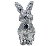 Disco Ball Mirror Glitter Rabbit Decorative Festive Reflective Easter Decor