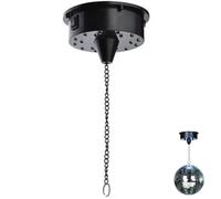 Disco Ball Motor With Chain Light Up Hanging On/Off Switch Rotator LED Battery Powered Sound Activated Spinner for Dancing Party