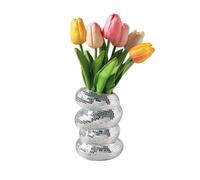 Disco Ball Planter,Disco Ball Vase For Flower,Silver Mirror Vase For Table Decor,Disco Flower Ball Vase,Creativ Centerpieces