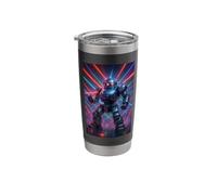 Disco Ball Robot Joke Programmer Humor Mech Tech EDM Dance Stainless Steel Insulated Tumbler