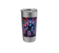 Disco Ball Robot Joke Programmer Humor Mech Tech EDM Dance Stainless Steel Insulated Tumbler