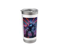 Disco Ball Robot Joke Programmer Humor Mech Tech EDM Dance Stainless Steel Insulated Tumbler