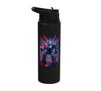 Disco Ball Robot Joke Programmer Humor Mech Tech EDM Dance Stainless Steel Insulated Water Bottle