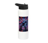 Disco Ball Robot Joke Programmer Humor Mech Tech EDM Dance Stainless Steel Insulated Water Bottle