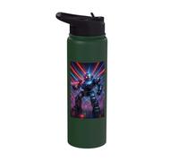 Disco Ball Robot Joke Programmer Humor Mech Tech EDM Dance Stainless Steel Insulated Water Bottle