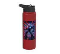 Disco Ball Robot Joke Programmer Humor Mech Tech EDM Dance Stainless Steel Insulated Water Bottle