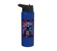 Disco Ball Robot Joke Programmer Humor Mech Tech EDM Dance Stainless Steel Insulated Water Bottle