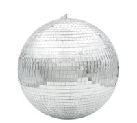Disco Ball Rototing Glass Ball Stage Lights Reflection Ktv Bar Dj Light Wedding Decoration Disco Hotel Colorful(Silver,Diameter 30cm 11.8in)