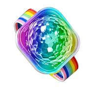 Disco Ball Wristband | Disco Ball Light | Rechargeable Bracelet Strobe Light | Sound Activated LED Light Clock | Portable Colorful Flashing Atmosphere Lights Car Atmosphere Light for Club KTV Dance