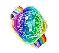 Disco Ball Wristband | Disco Ball Light | Rechargeable Bracelet Strobe Light | Sound Activated LED Light Clock | Portable Colorful Flashing Atmosphere Lights Car Atmosphere Light for Club KTV Dance