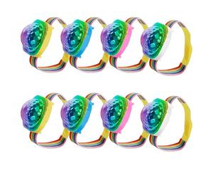 Disco Ball Wristband, Portable Disco Light Bracelet, Disco Wristband Led Stage Light Watch, Rechargeable Mini Wrist Strap Ball Light Sound Control for Party Car Dancing DJ Club