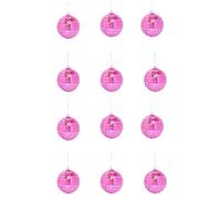 Disco Balls 6/12pcs Mini Mirror Disco Ball Stage Light Reflective Rotating Bright Silver Glass Birthday Wedding Party Cake Home Decor(12pcs 3cm)