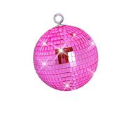 Disco Balls,6 inch Stage Mirror Balls,Reflective Party Dance Balls with Hanging Rings Suitable for Christmas,Wedding, Birthday Party Ornament (6inch, Pink)