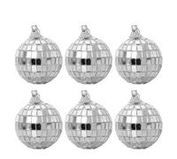 Disco Balls Mirror Balls Party Shining Ball Christmas Laser Reflective Glass Disco Tree Home Decoration Ornaments Faceted(4cm-6pcs)