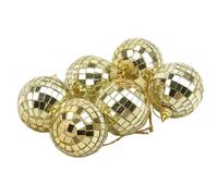 Disco Balls Reflective Glass Rotating Mirror Ball for Disco DJ Reflection Light Christmas Party(12pc Pink-3cm)