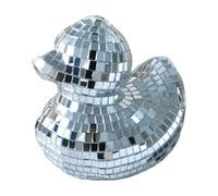 Disco Boule Duck - Sparkling Festive Accessory, Mirror Glass Decoration Ornament | Creative Decoration for Home, Bars and Events, Perfect for Cakes and Retro Luminescent Atmosphere Scinti Fig